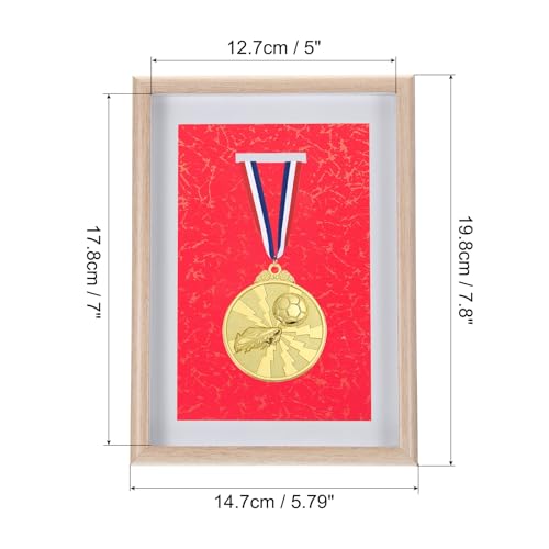 Medaille Display Gevallen Enkele medailleweergave Shade Box Medal Display Frame Houten Display Stand voor Marathon Runners Zwemmen Voetbal Sport