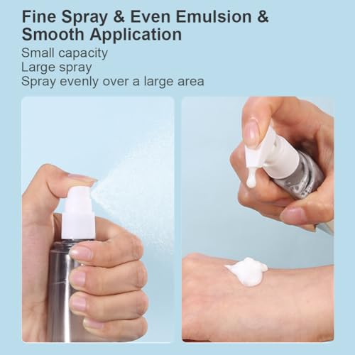 4-in-1 Transparante reisflesjes, navulbare reisflesjes, reisflesjesset voor toiletartikelen, 4 x spuitflesjes, 4 x pompflesjes, 2 x etiketten, 2 x doos 4