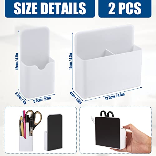 2 st Magnetische Marker Houders, 2 Maten Magnetische Pen Houder Witte Opknoping Type Magnetische Pen Houder voor Koelkast Whiteboard Locker Pen Potlood Home Office School