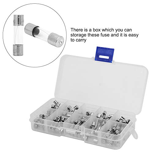 100PCS 5x20mm glazen buis Fuse Kit 0.2a naar 20a 250V Universele Quick Blow Fuses voor Elektronica en Apparaten 4