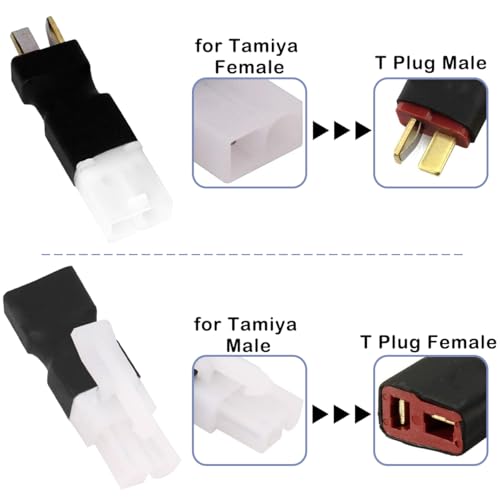 2 paar voor Tamiya stekker stopcontact Tplug voor Tamiya stekker Tplug voor RC FPV drone Car Truck Lipo Battery Charger ESC 3