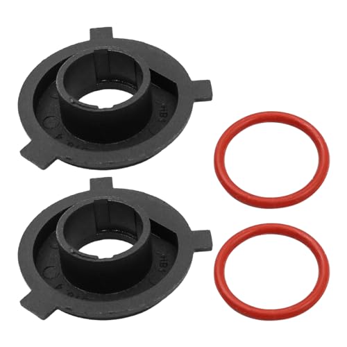 Sea 4pcs H4 LED Headlight Adapter, Socket Light Holder met sluitingsringen Compatibel met LED Headlight Fitting Conversie Adapter