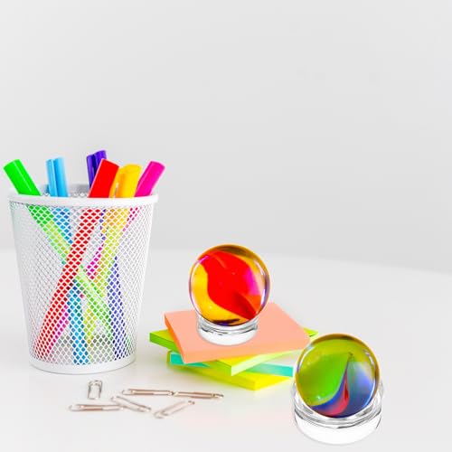 4,2cm Ronde honkbalstandaard, 9 st Acryl balhouder Crystal Ball houder Heldere bal Weergave Standaarden voor Golfbal Softbal KS Collecties Crystal Ballen 5