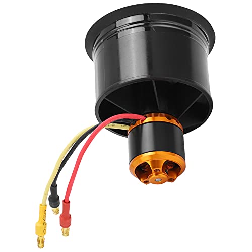 QXMotor 50 Mm EDF Ducting Fan met 12 Blades en QF26115000KV 34S Borstelloze Motor, Hoge Efficiëntie, Uitstekende Voeding voor RC vliegtuigen - Counter ClockWise (CW) 4