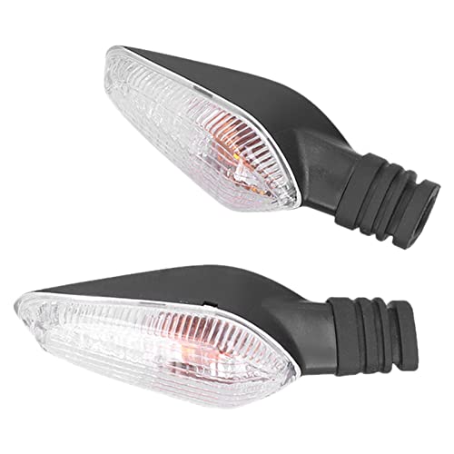 Motorfiets Turn Signalen Lichten, 12V gele motoraanwijzer verlichting vervanging voor Ducati Monster 695 696 796 797 821 1100S EVO 1200(transparant)