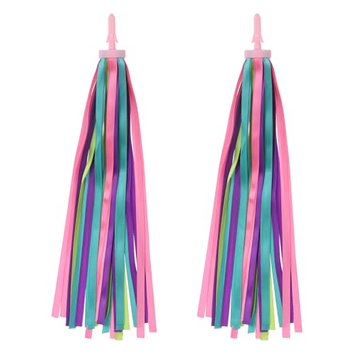 Bike Streamers, Kleurrijke Scooter Handlebar Tassels Handles Libbon Accessoires Decoraties voor meisjes fiets Driewielers, Multicolor