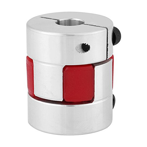 Plum Shaft Koppeling, 30x24mm / 1.2x0.9in Shaft Koppeling, Aluminium Shaft Connector D25 L30 voor Stepper Motor(8mm-8mm)