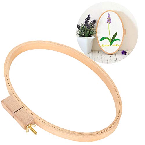 Ovale borduurwerk Ringen Punch Naald Frame 32×24×4 Horizontaal borduurring Oval Frame brede houten Craft Desktop DIY Kruissteek Supplies 3
