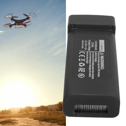 7.4V, 3000MAh Lithium Batterij met overlaadbeveiliging, lichtgewicht en draagbare, kunststof behuizing, langere bedrijfstijd, voor LYZRC L800 PRO2 en andere RC drones