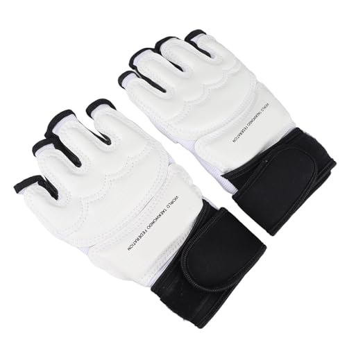 Halfvinger bokshandschoenen, Taekwondo bokshandschoenen, MMA handschoenen, sparringshandschoenen, verstelbaar, comfortabel voor kickboxen, vechten, bokszaktraining (M) 4
