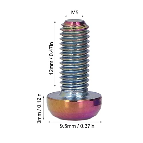 M5x12mm Fietsfles Kooi Schroeven, 2Stuks Fiets Schroefset voor het bevestigen van gascilinder