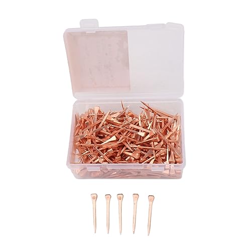 Koperen hoefijzernagels, Roestvrij rechtse hoefijzernagels 250 stuks Flexibel met opslagbox voor veebedrijven (45mm E3) 5