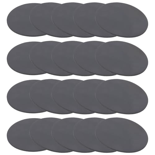 Rubber Solid Schijven Ringen, 20st 50mm ID x 1,5mm Dikke Rubber ronde pakking Pad Bushings Spacer Ring voor DIY pakking Craft, Zwart