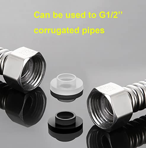 Convex afdichtingsring slang afdichtfilter 19mm afdichting ring gebied voor badkamer douchekop flexibele buis ventiel aansluiting vervangen oude afdichtingen witte afdichting rubber 3