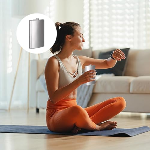 4 stuks 30ml wijnglazen, Hip Flask met beker, 30ml, roestvrij stalen fles, platte mannen met Funnel en lederen wijnglas Stand voor wandelen, reizen en Camping 5