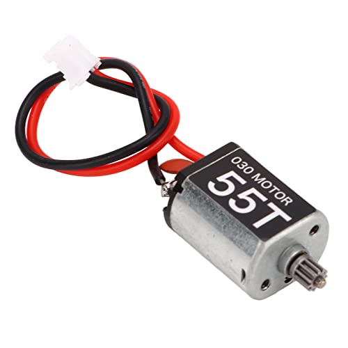 RC Car Motor, Low Noise 030 Motor RC Car Engine RC 55T Borstel Motor met 11T tandwiel voor AXIAL SCX24 1/24