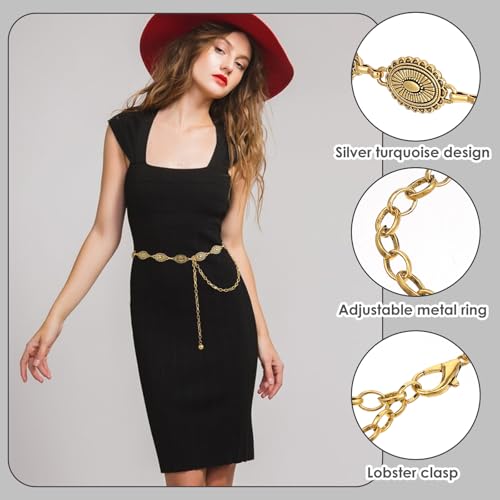 dames ketting riem zilver ketting riem taille taille zilver verstelbare metalen gesp lange riem body ketting riem verstelbare taille riem voor jurk 3