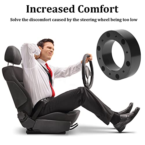 Stuurwiel Spacer, Universal 1-inch Stuurwiel Spacer Aluminium Legering 6-Hole Hub Verhoogde padadapter 5