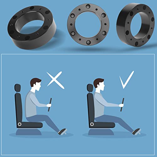Stuurwiel Spacer, Universal 1-inch Stuurwiel Spacer Aluminium Legering 6-Hole Hub Verhoogde padadapter 4