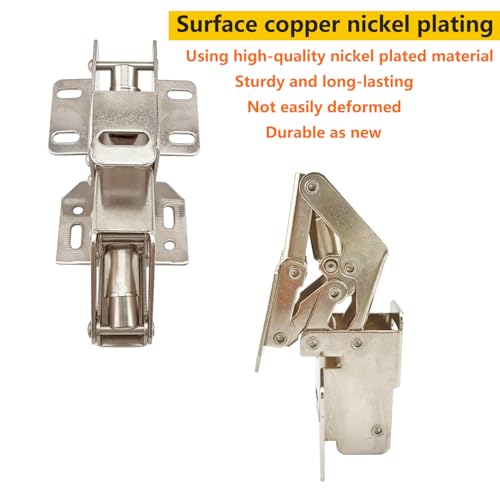 Kabinetringen, Pak van 2, 90° Verborgen Scharnier, Kabinet Flaps, Scharnieren voor Keuken, Camper, Caravan 4