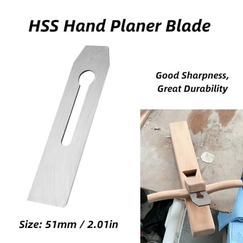 HSS Hand Planer Mes, Hand Planer Mes, Houten Planeet met Hoge Snelheid Staal Hout Gereedschap met Planer Mes (51 mm)