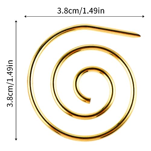 6 st Spiraal Vlechtbreinaald breinaald, Sjaal Naald, Metalen Spiraal Naald, Rondbreinaald, Vlecht Naald, Sjaal Naald, Brei Naald Kit, Spiraal Naald, Brei Accessoires voor Beginners
