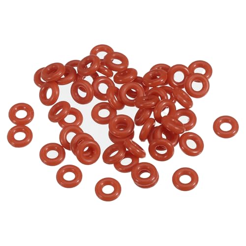 O-Ring Siliconen 7mm OD 3mm ID 2mm breed, 100st Metrische Seal, Vmq, Hydraulische Compressor Valve Reparatie Vervanging Rood