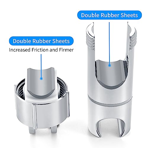 Universele handdouchehouder, 16-27mm, verstelbare douchehouder, badkamer douchehouder, ABS Chrome Douchehouders, 360° Draaibaar 5