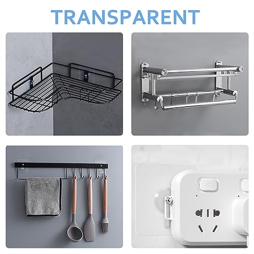 Pak van 12 lijmhangende nagels, Nail Free Sticker Hook, Transparante Muur Hooks, Sticky lijm voor hangende kunst spiegel in woonkamer, badkamer, keuken, Home 5