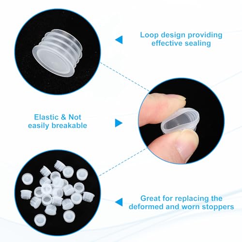 Salt and Pepper Shaker Stoppers 15mm/0.59," 25st Plastic Salt Shaker Plug Replacement Herbruikbare Clear round end cap voor potten flessen buizen 3