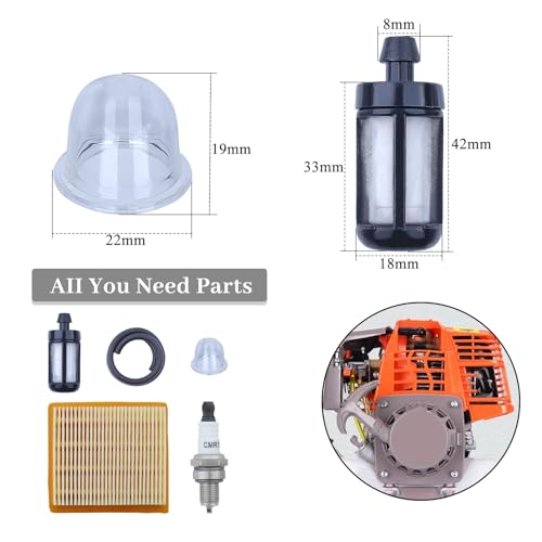 Luchtfilterkit voor Stihl KM91R KM131 FS89 FS91 FS111 FS131 FS311 voor Stihl 4180-141-0300 41801410300 Grastrimmer