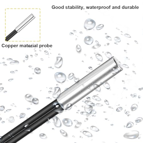 NTC Thermistor Temperatuursensor Probe, 10 stuks, 39,4 Inch, XH2.54-2P Plug, 3950 B, Temperatuursensor, Transmitter, Digitale Kabel-uitbreiding voor Auto en Koelkast 4