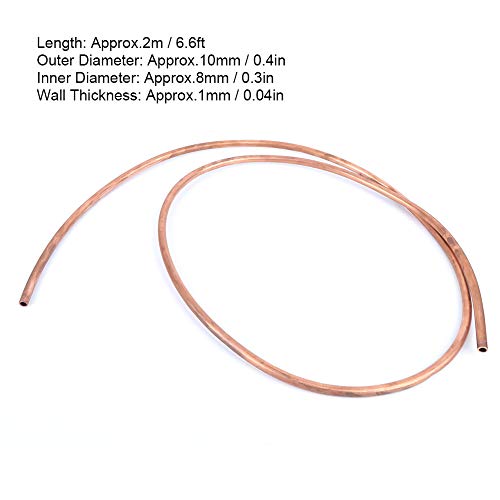 10mm OD 8mm ID Zachte Coil koperen buis buis 2M lengte voor koelbuizen Coil met hoge temperatuur weerstand gemaakt van hoge kwaliteit koper materiaal 3