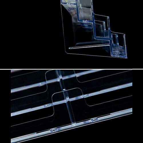 Business Card houder Plastic Card Stand Organisator Duidelijke Kaarthouder Weergave Desktop Clear Business Card Stands Countertop voor Office 5
