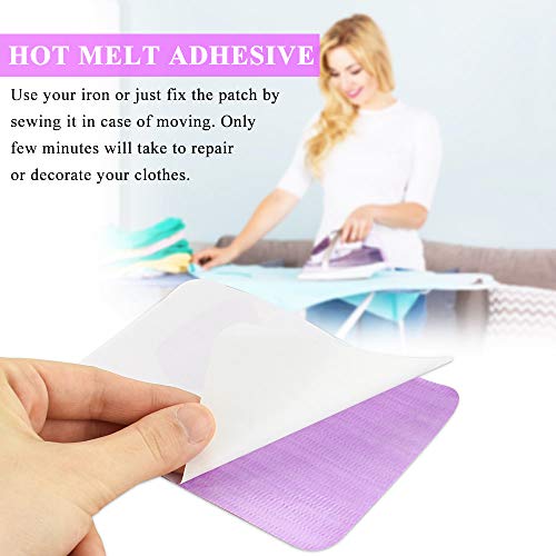 Pack of 26 Iron On Patches Jeans Patches Iron On Patches Lijm Twill Stof Sticker Kleurrijk Iron Op Patches voor kinderen Volwassenen Kleding Denim Reparatie Design 4