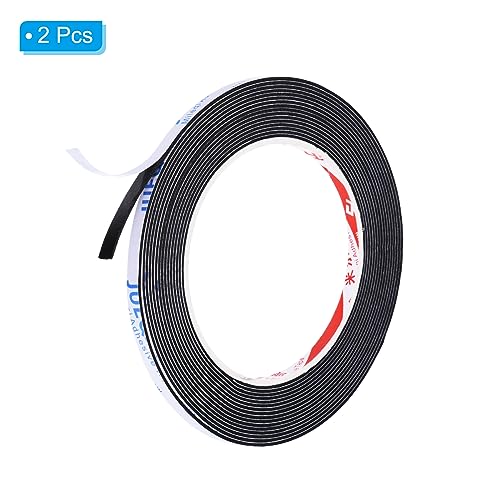5M waterdichte Foam Tape, 2 Rolls 5mm breed 1mm dikke enkele zijde Weerstripping Deur Seal Tape voor Windows Deur isolatie, zwart 3