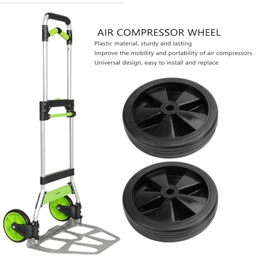 Spacnana 2 Stuks 6 Inch 150 Mm Diameter Luchtcompressoren Vervangen Rubber Eenvoudige Installatie 12 Gaten Rubberen Wiel 5