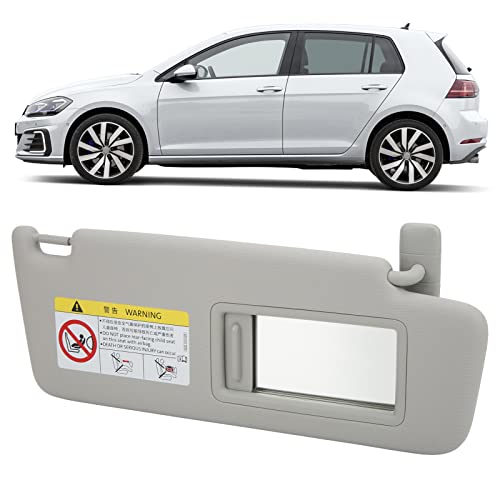 Car Sun Visor, 5GG010029 Auto rechts interieur zon Visor Grey voor MK7 2014-2017 (ABS Plastic Cloth) 5