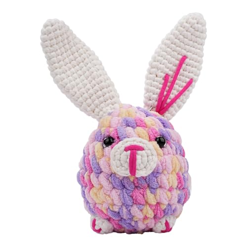 Floppy haak Set voor beginners, Complete Set met Premium Chenille garen, 2 gehaakte haken en video instructies voor DIY gevulde dieren en sleutelhangers (19.2 cm) 3