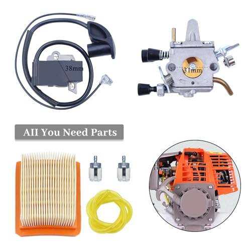 Carburator ontsteking Coil Air Filter Fuel Line Kit voor STIHL FS350 FS300 FS250 FS250 TS200 FS202 FS020 FS200 FS120 R Strijktemmer