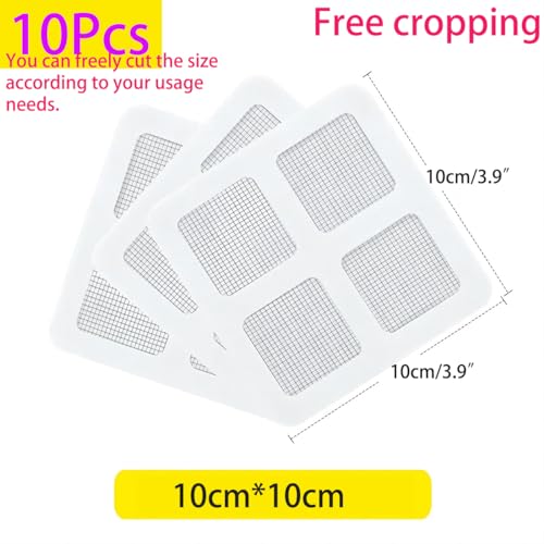 Mosquito Net Reparatie Reparatie Mosquito Net Reparatie Patches voor Mosquito Net Reparatie Sterke Kleefstof voor Windows en Deuren 10 x 10 cm Pack van 10