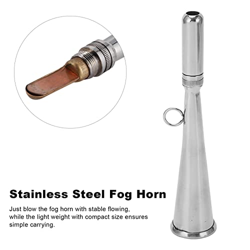 Boot Mist Horn, Handmatige Air Horn voor Boot, Handheld Roestvrij staal Mist Horn, Luid Signaal Whistle voor Noodhulp back-up 3