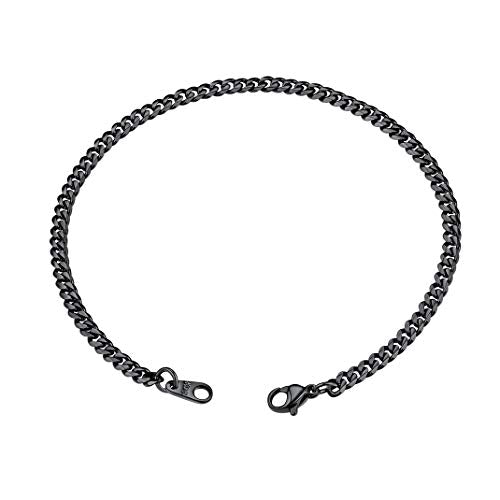 Jewelry Roestvrij staal Cuba armbanden, Mode Classic Heren armbanden, Breedte 3/6/9/12 mm, Roestvrij stalen armbanden, Cadeaus voor heren, Zilver/Goud/Zwart, 3 Kleuren, Lengte 21