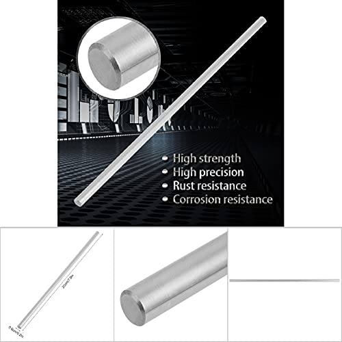 1Stuks Linear Shaft Ronde Rod, lager stalen cilinder Rail Linear Shaft Straight Ronde Rod 6mm Diameter voor Linear Movement Automatische Machines(200mm)