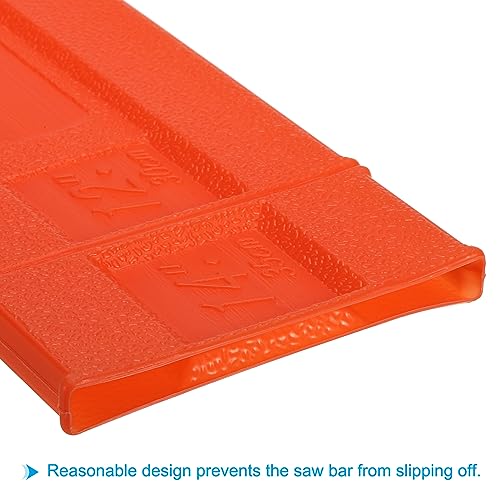 Kettingzaag Kettinghoes, 35 cm Set van 2 kettingzaag Rod Beschermhoes, Plastic Kettingzaag, Schedelhoes voor Tuinkettingzaag, Oranje 4