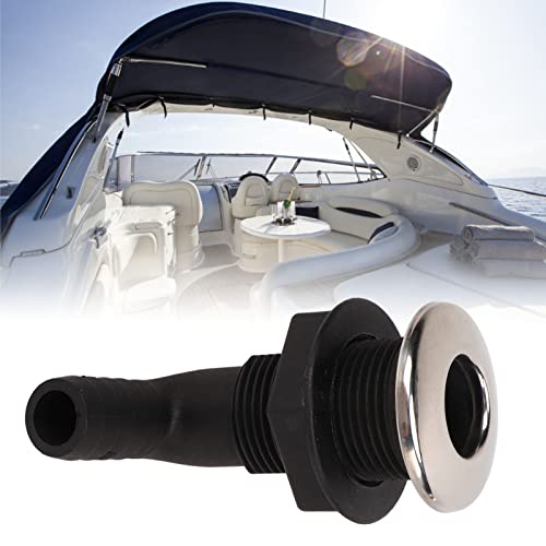 Marine Elbow Outlet Nylon Elbow Outlet Nylon Hull Slang Connector Uitlaat Elleboog Outlet Marine Water Uitlaat Elbow Marine Hardware Accessoires Zwart