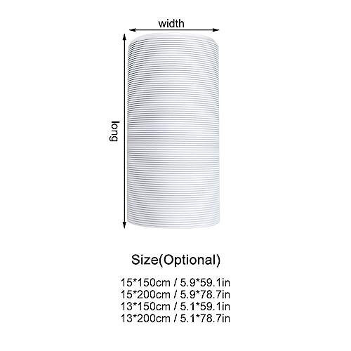 Airconditioner slang, Draagbare universele flexibele airconditioning, Uitlaatslang, Vervangingsonderdelen (15cm x 2m) 5