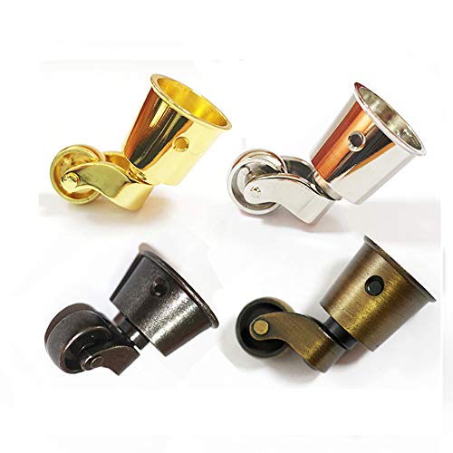 Gereedschap Castor wielen Zweven massief messing wiel schroef stijl montage - antiek vintage beker type 1sts universele meubel wielen voor banken en tafels stoelen 5