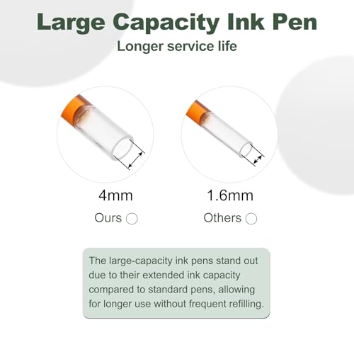 M&G Gel Pen Medium Point 0.5mm, 12 Pack Quick Dry Smooth Gel Ink Rollerball Pen voor thuis kantoor Schrijven notitie Neemt Journaling Zaken, Oranje 5