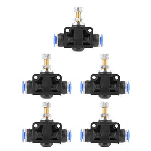 10 st Pneumatische Flow Speed Ventielen 6mm Pneumatische Quick Controller Quick-Connect Pijp Throttle Valve Push Air Flow Control Valve